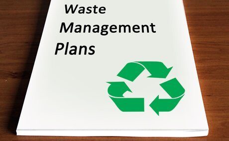 An image of a waste management plan document.